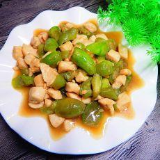 丝瓜炒鸡丁